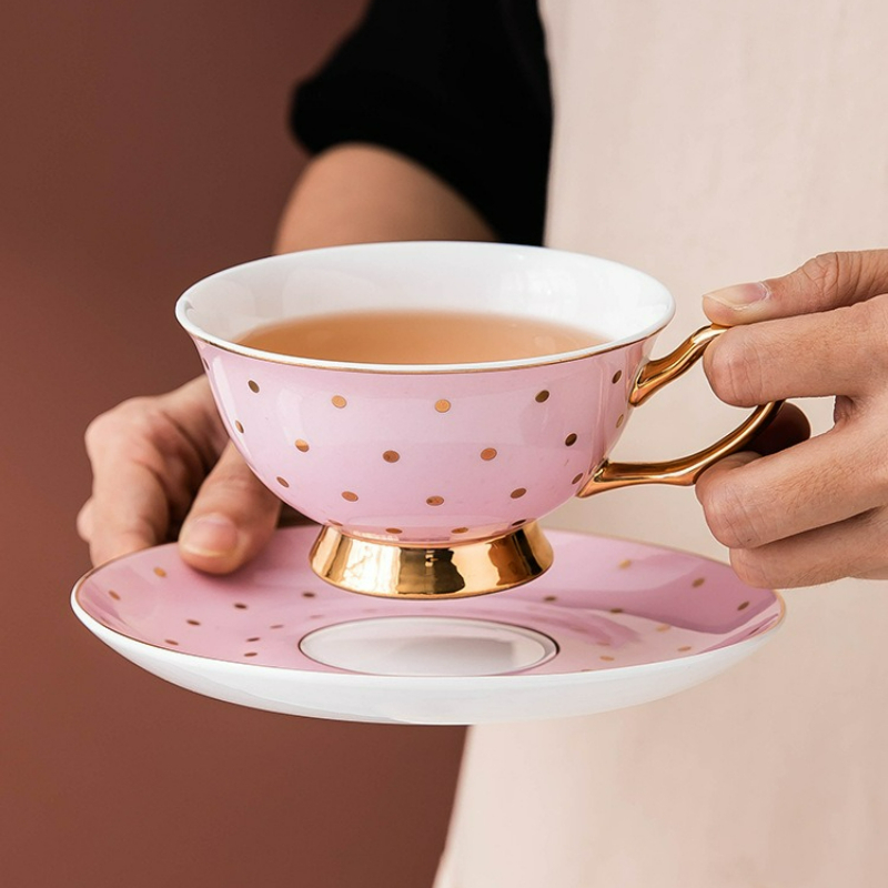 Tea And Coffee Kettle - Canecas de Café Cerâmicas Rosa com