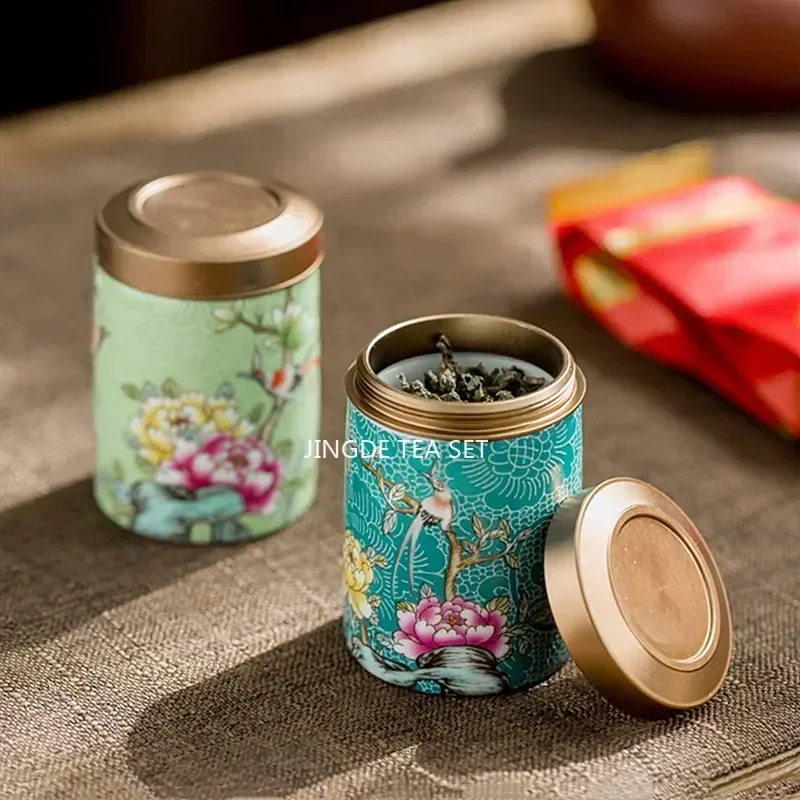 Coffee Tea Jar Set - Chá cerâmico boutique latas de armazenamento