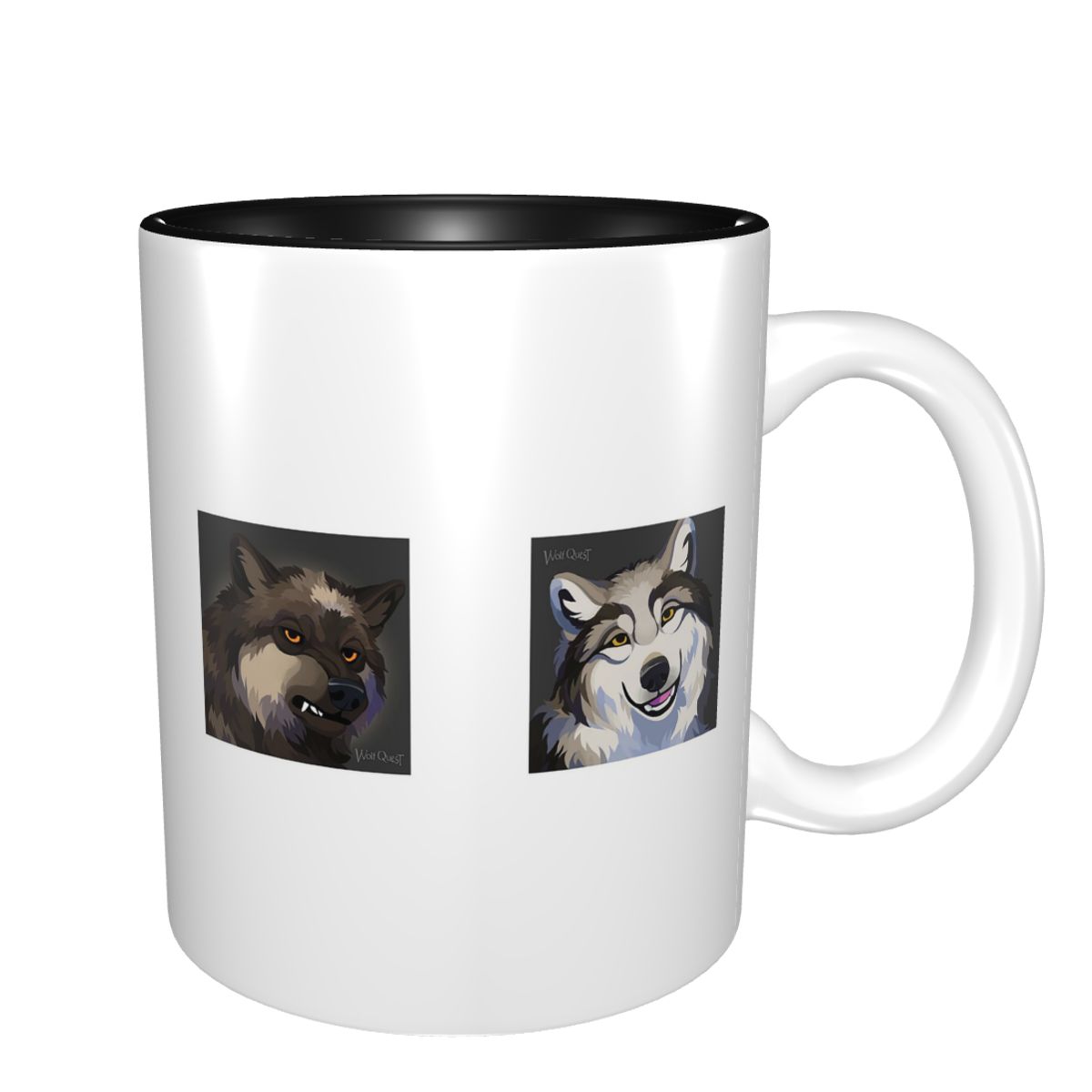 Morning Tea Coffee - Caneca WolfQuest Morning Face, caneca de