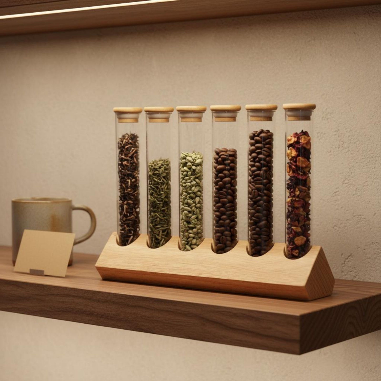 Coffee Bean & Tea Menu - Conjunto de Recipientes de Vidro com