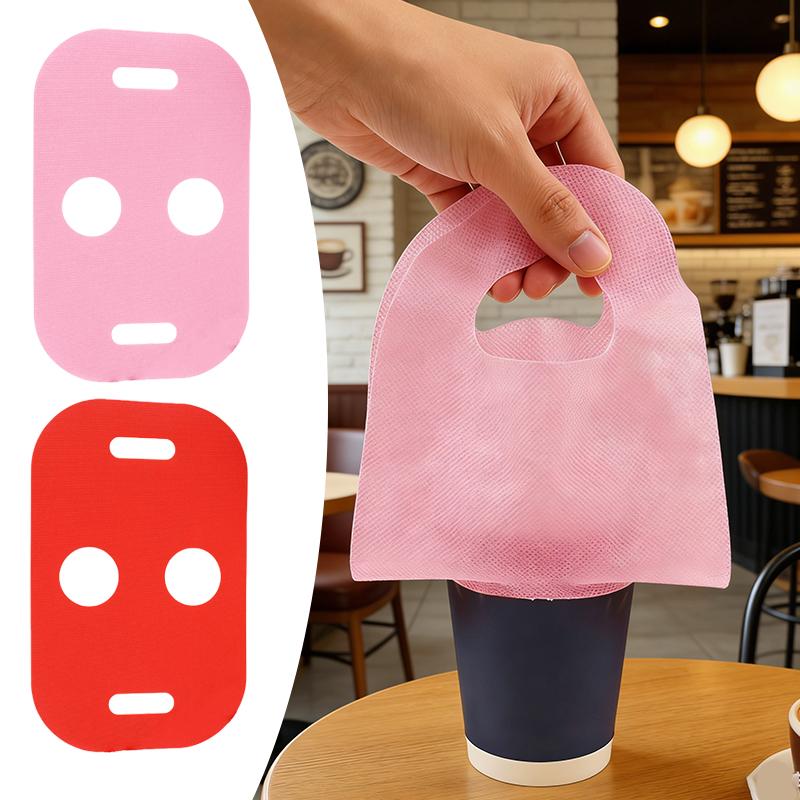 Coffee Tea Cup - 50/100 unidades de sacolas descartáveis de