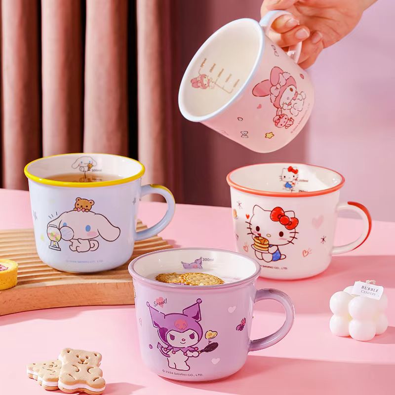 Coffee Y Tea - Copo de 430ml Kuromi, copo graduado