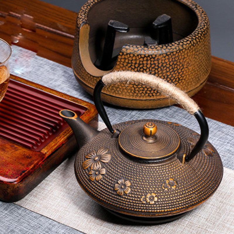Cast Iron Teapot - Chaleira de chá de folha de