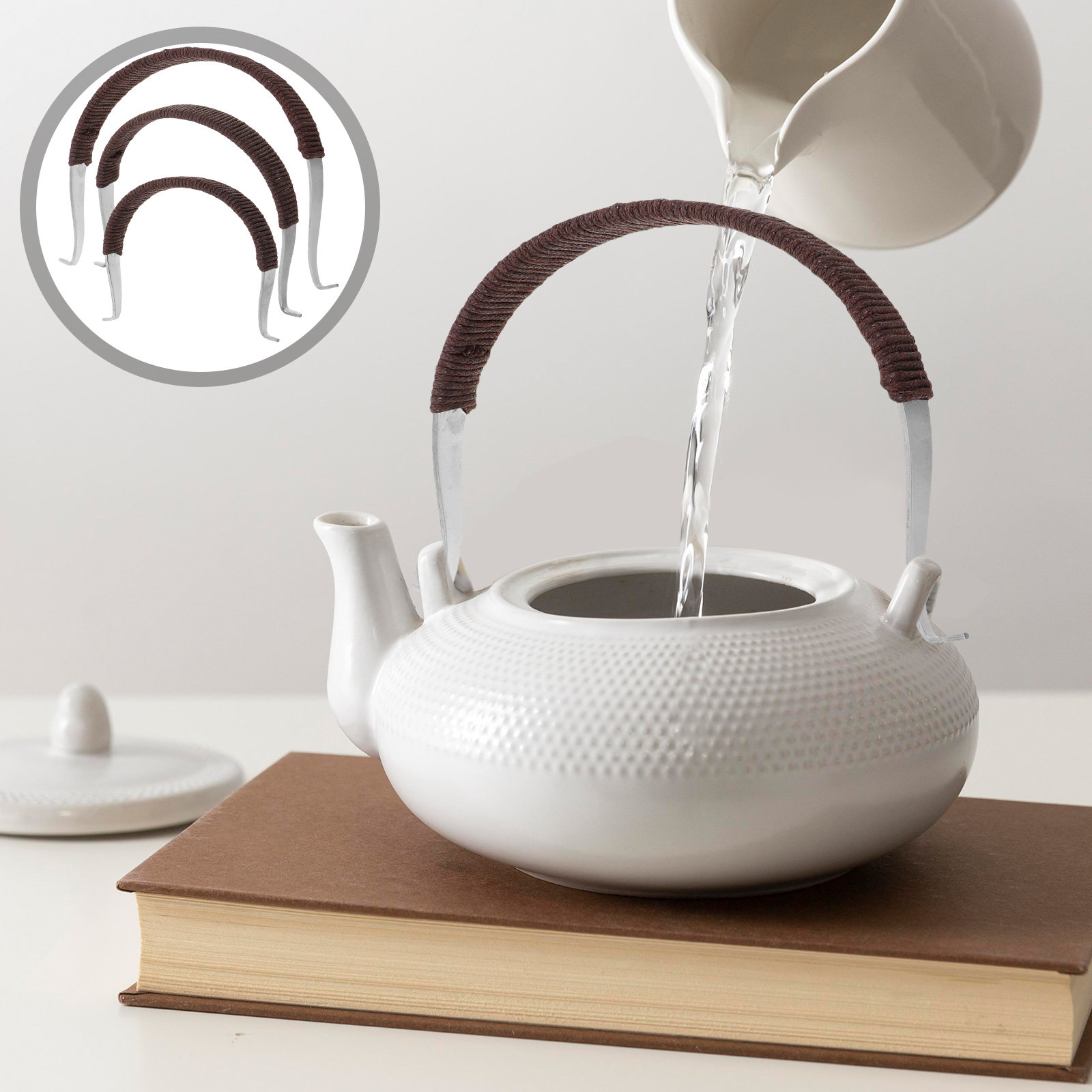 Tea And Coffee Kettle - Conjunto de 3 Peças: Alça de