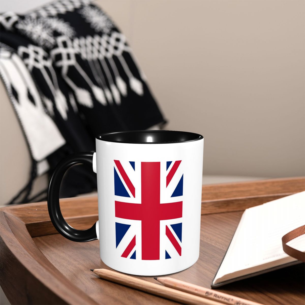 Coffee Tea Unit - Caneca com bandeira do Reino Unido,