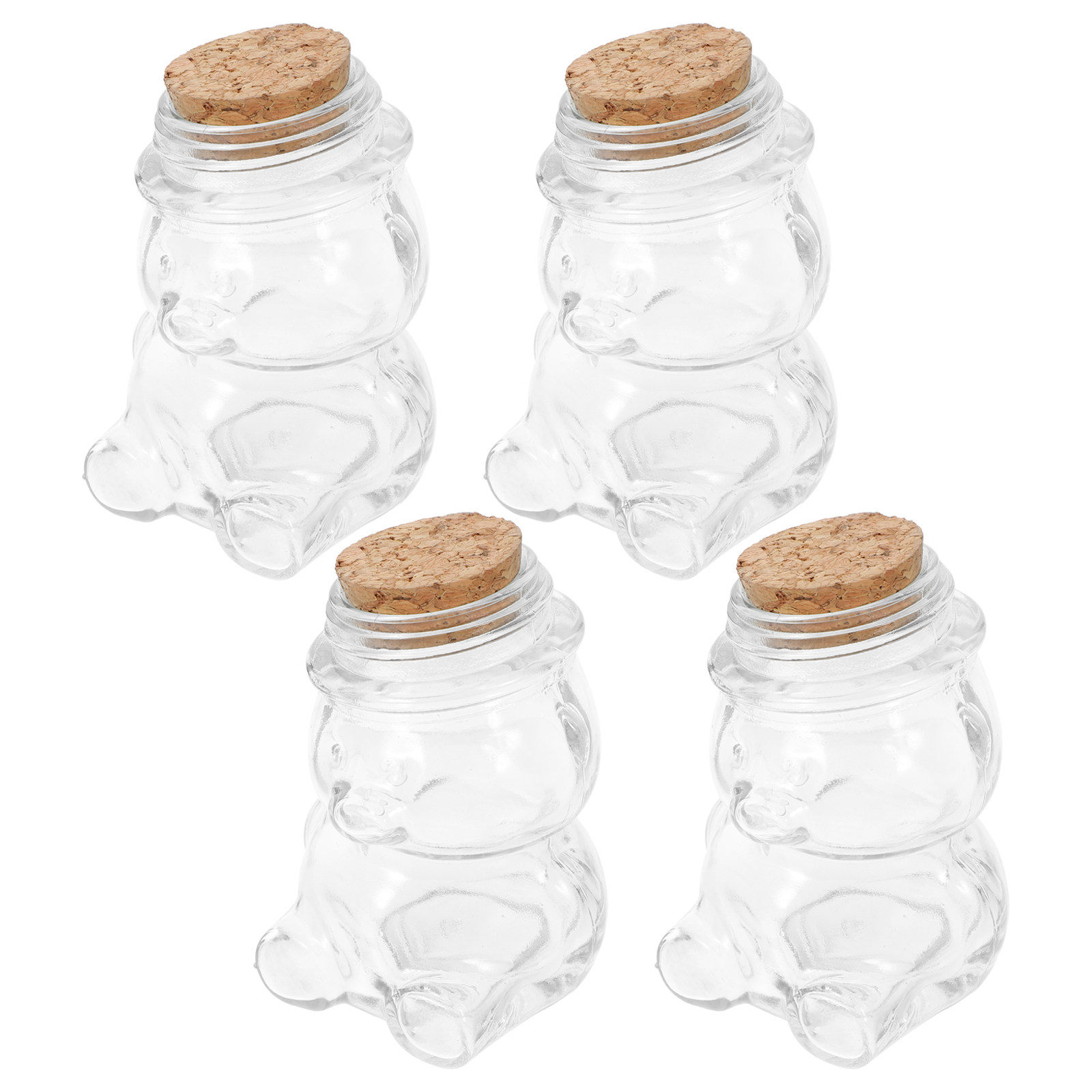 Coffee Tea Jar Set - Conjunto de 4 Potes de Vidro