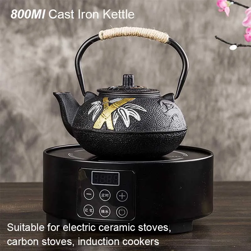 Garrafa de água de ferro fundi - Cast Iron Teapot avaliação e preço