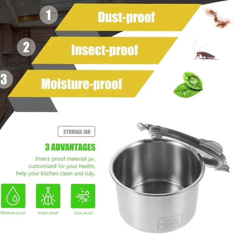 Recipiente de alimentos em aço - Coffee Tea And Bean Leaf avaliação e preço