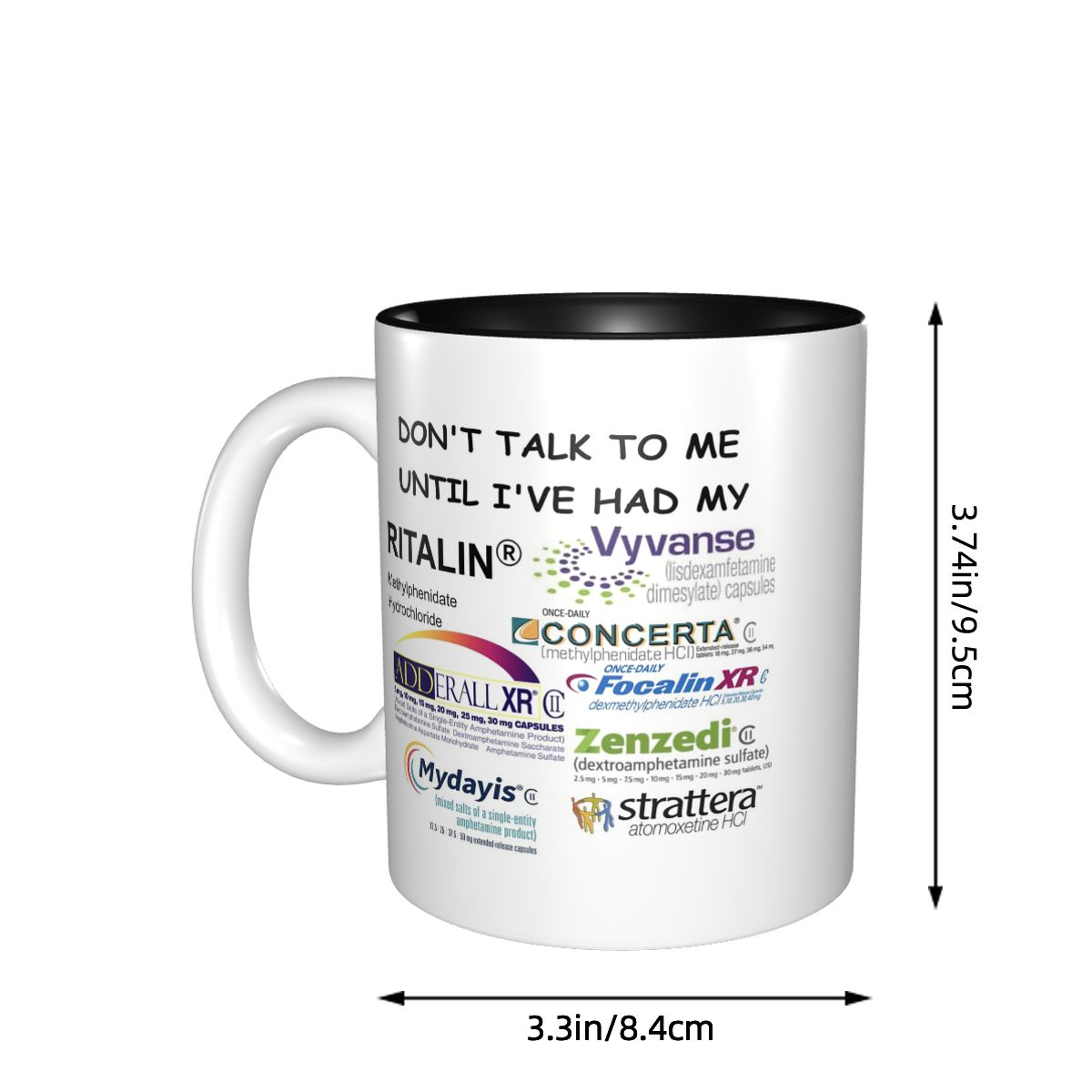 Caneca Engraçada 'Não Me Fale' - Coffee Tea You And Me avaliação e preço