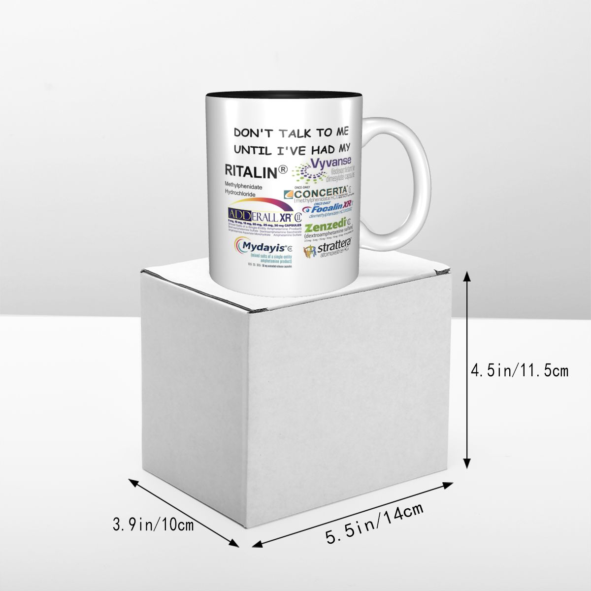 Caneca Engraçada 'Não Me Fale' - Coffee Tea You And Me avaliação e preço