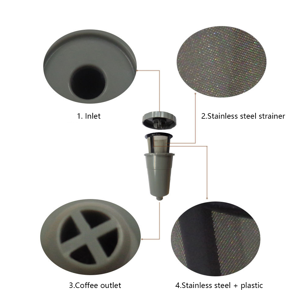 1/2/4 pces filtros de café cop - Coffee Tea Keurig avaliação e preço