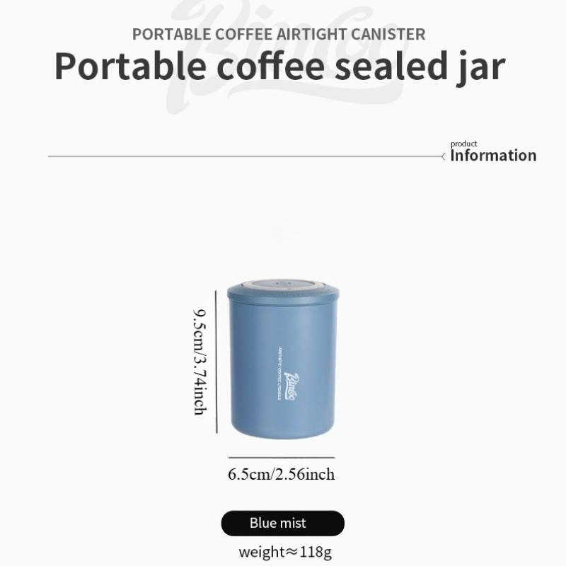 Lata Hermética Portátil Bincoo - Coffee Tea And Bean Leaf avaliação e preço