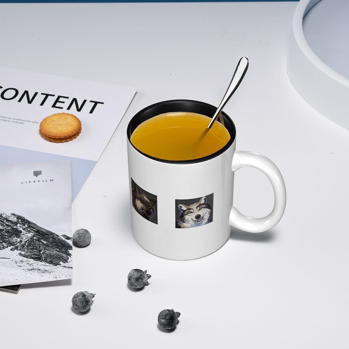 Caneca WolfQuest Morning Face, - Morning Tea Coffee avaliação e preço