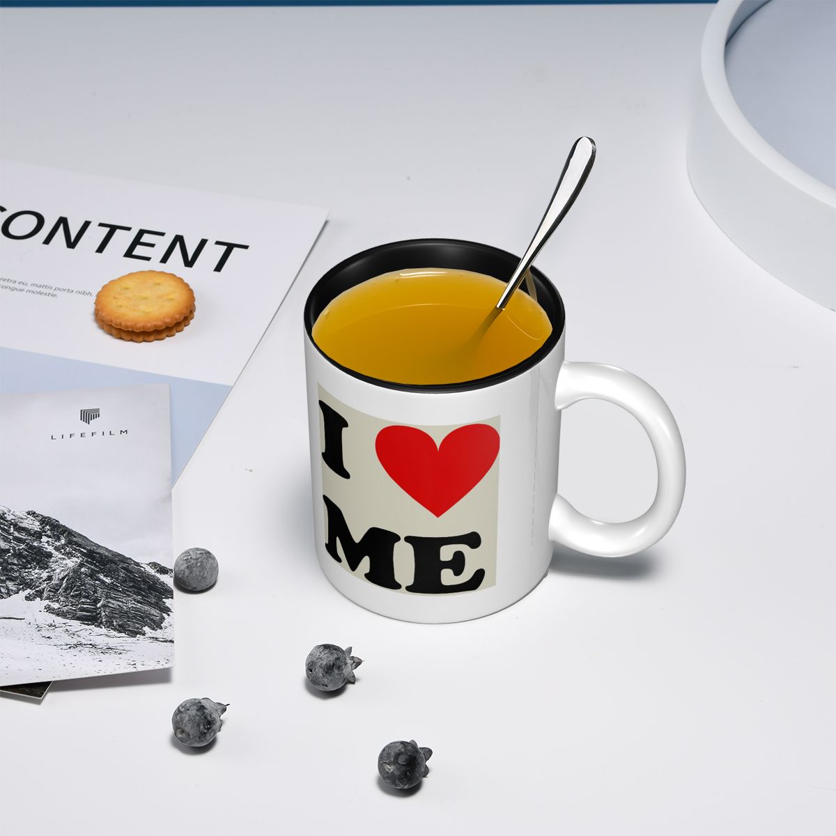 Caneca Divertida de Cerâmica ' - Coffee Tea You And Me avaliação e preço