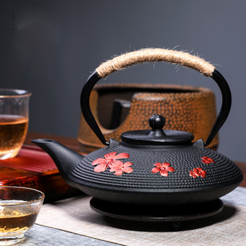 Chaleira de chá de folha de ba - Cast Iron Teapot avaliação e preço