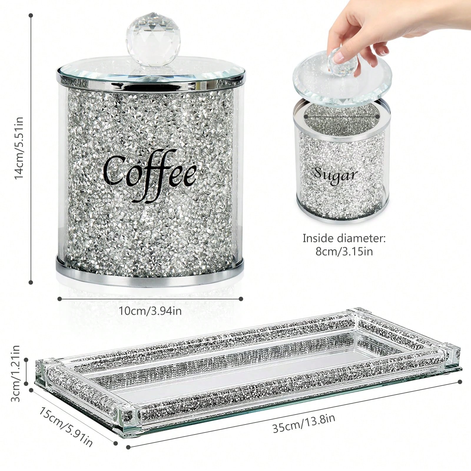 Conjunto de Potes para Café, A - Coffee Tea Jar Set avaliação e preço