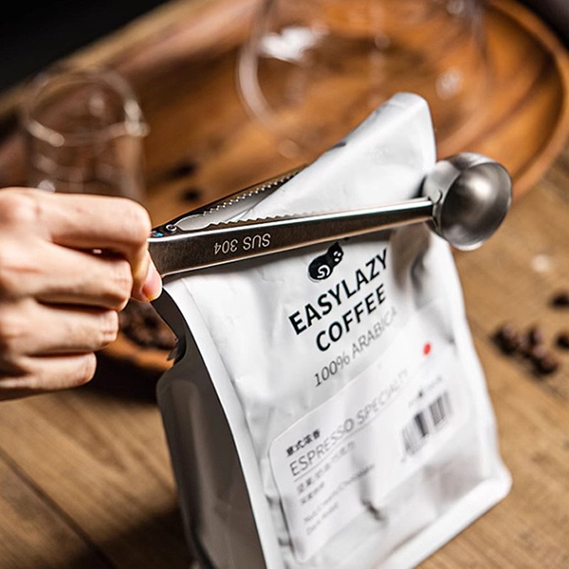 Nova Colher de Café em Aço Ino - Coffee Tea And Bean Leaf avaliação e preço