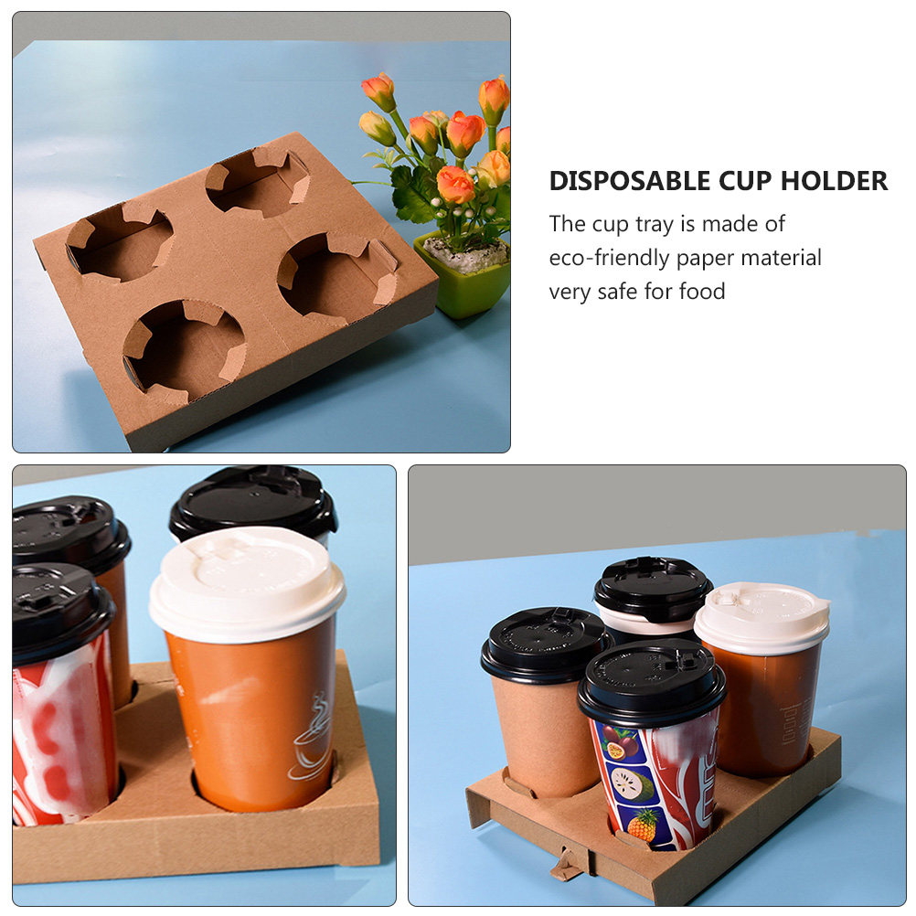 10 Peças de Bandejas de Papel  - Coffee Tea Cup avaliação e preço