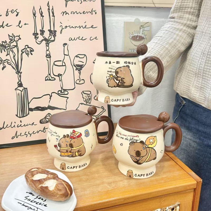 Caneca de cerâmica capivara fo - Coffee Y Tea avaliação e preço