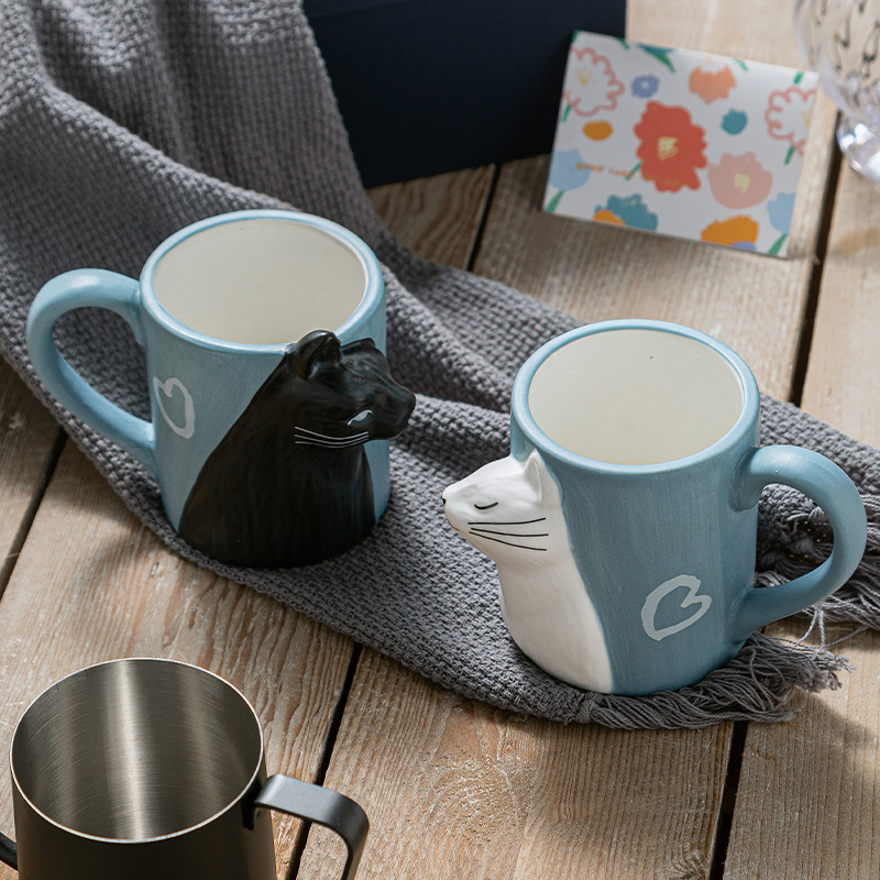 1 pçs canecas de cerâmica beij - Morning Tea Coffee avaliação e preço