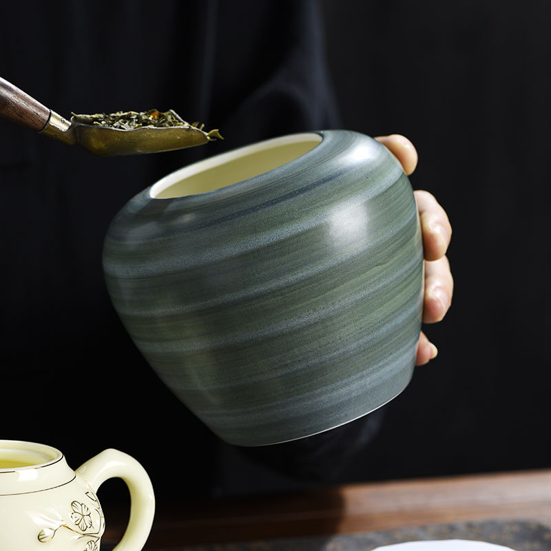 Jarra de cerâmica retrô com fo - Coffee Tea And Bean Leaf avaliação e preço