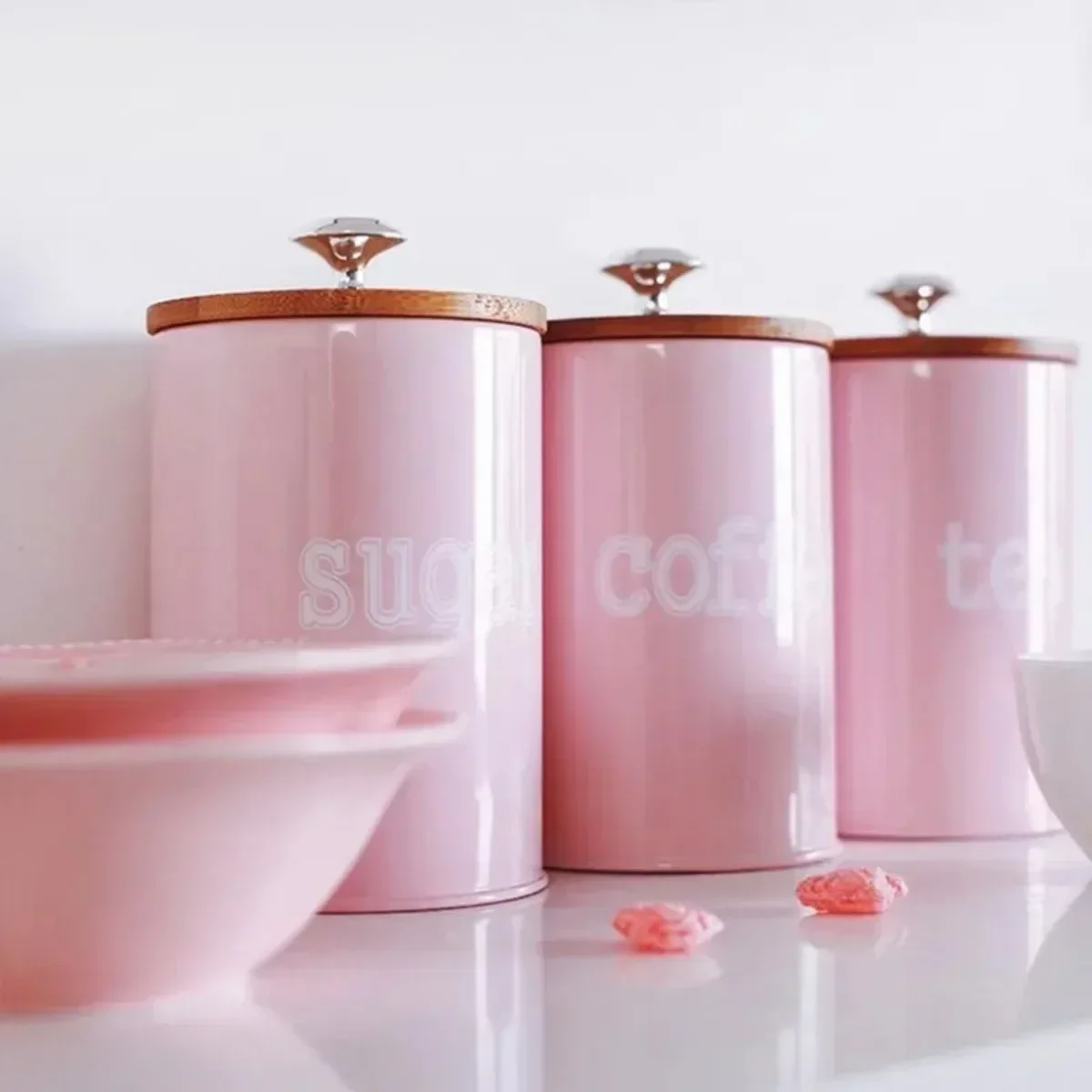 3 pçs/set chá café açúcar arma - Coffee Tea Jar Set avaliação e preço