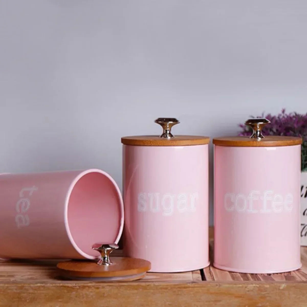 3 pçs/set chá café açúcar arma - Coffee Tea Jar Set avaliação e preço